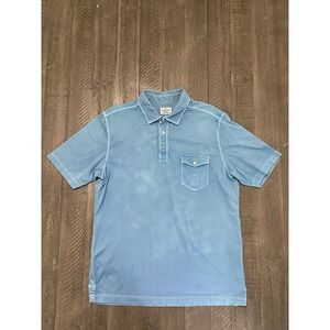 Tommy Bahama Jeans Island Crafted Vacanza Polo Shirt Mens Beachside Blue Large